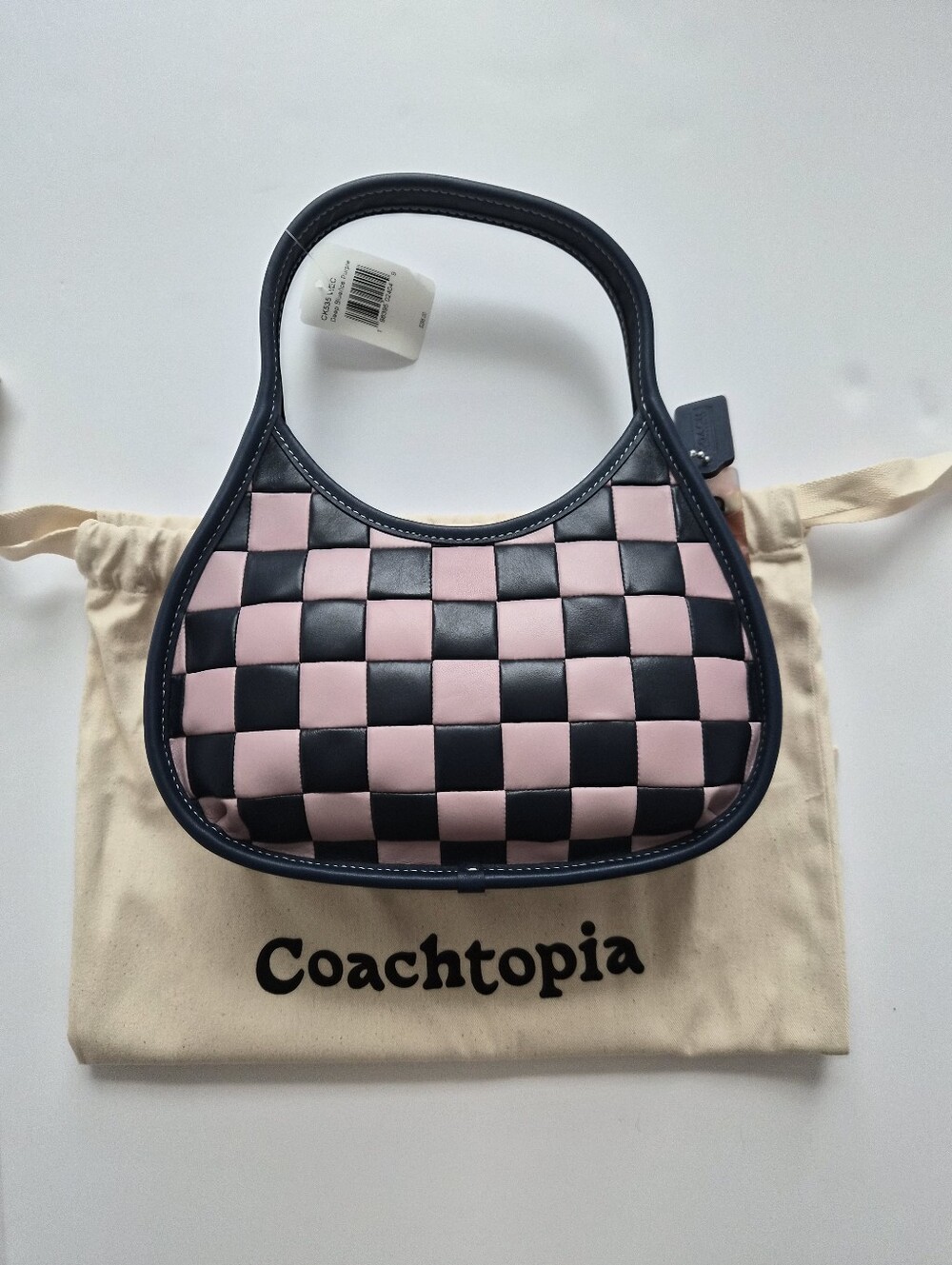 *NWT* [Coachtopia] Ergo Shoulder Bag, Deep Blue & Ice Purple, Upcrafted Leather